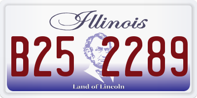 IL license plate B252289