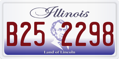 IL license plate B252298