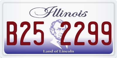 IL license plate B252299