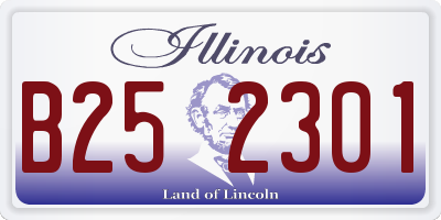 IL license plate B252301