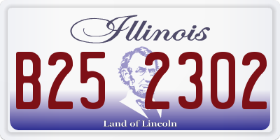 IL license plate B252302