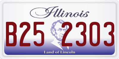 IL license plate B252303