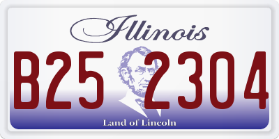 IL license plate B252304
