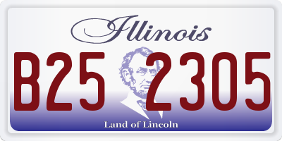 IL license plate B252305