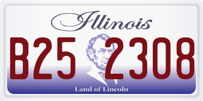 IL license plate B252308