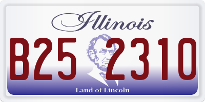 IL license plate B252310