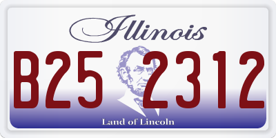 IL license plate B252312
