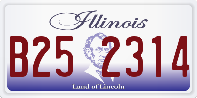 IL license plate B252314