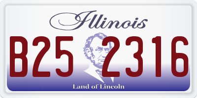 IL license plate B252316