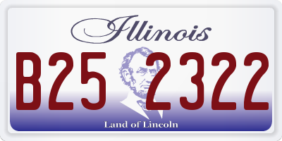 IL license plate B252322