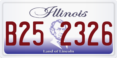 IL license plate B252326