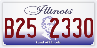IL license plate B252330