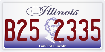 IL license plate B252335