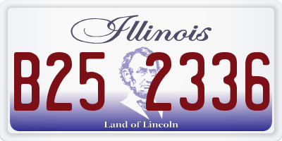 IL license plate B252336