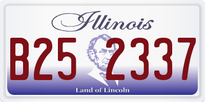 IL license plate B252337