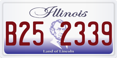 IL license plate B252339