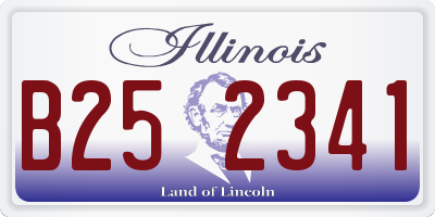 IL license plate B252341