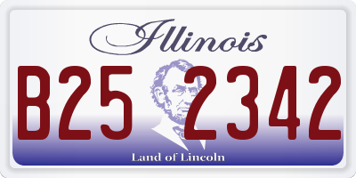 IL license plate B252342