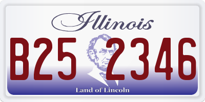IL license plate B252346
