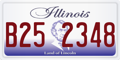 IL license plate B252348