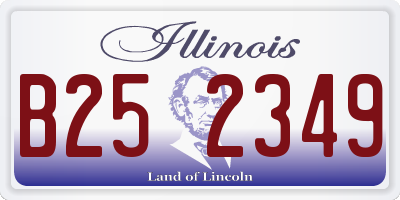 IL license plate B252349