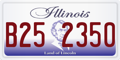 IL license plate B252350