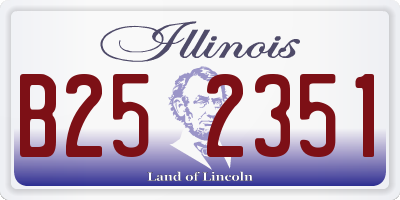 IL license plate B252351
