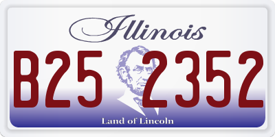 IL license plate B252352