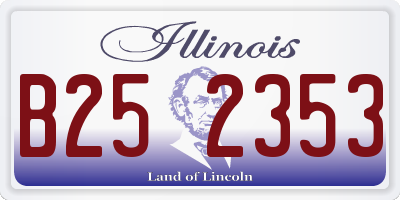 IL license plate B252353