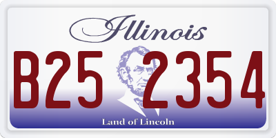 IL license plate B252354