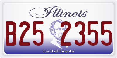 IL license plate B252355