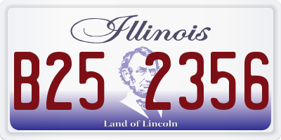 IL license plate B252356