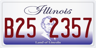 IL license plate B252357