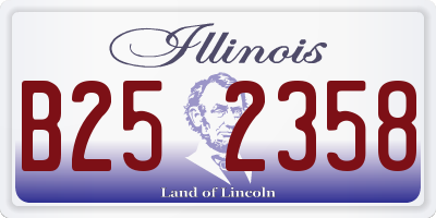 IL license plate B252358