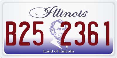 IL license plate B252361