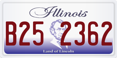IL license plate B252362