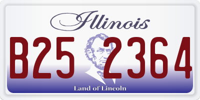 IL license plate B252364