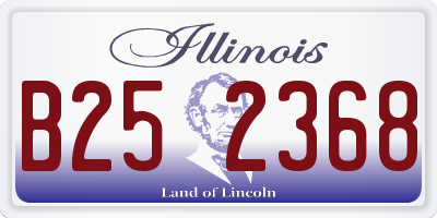IL license plate B252368