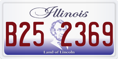 IL license plate B252369