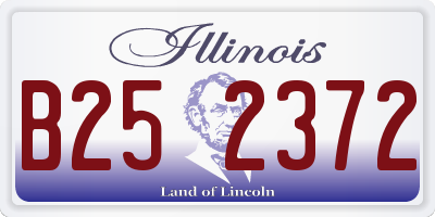 IL license plate B252372