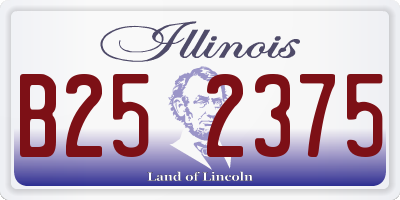 IL license plate B252375