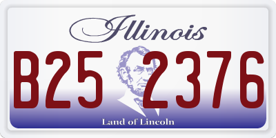 IL license plate B252376