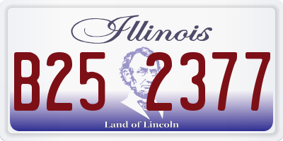 IL license plate B252377