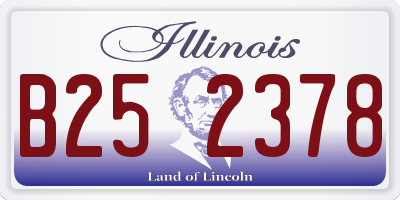 IL license plate B252378