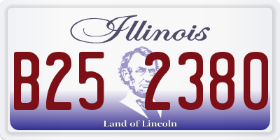 IL license plate B252380