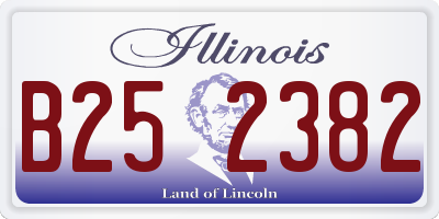 IL license plate B252382