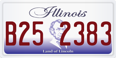 IL license plate B252383