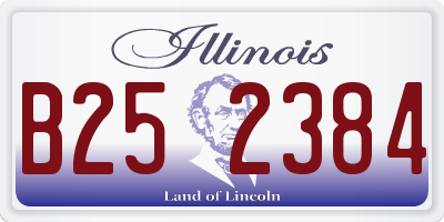 IL license plate B252384