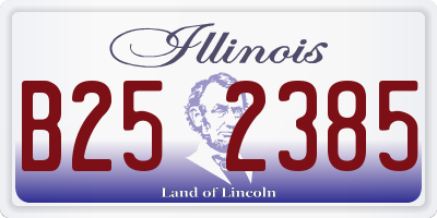 IL license plate B252385