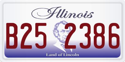 IL license plate B252386